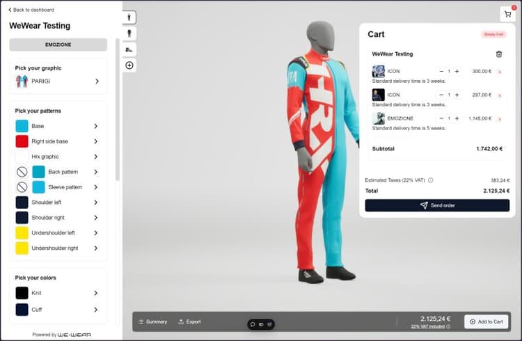 HRX 3D Configurator (TailorFlow)